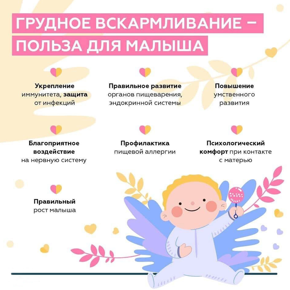 Грудное вскармливание — польза для малыша