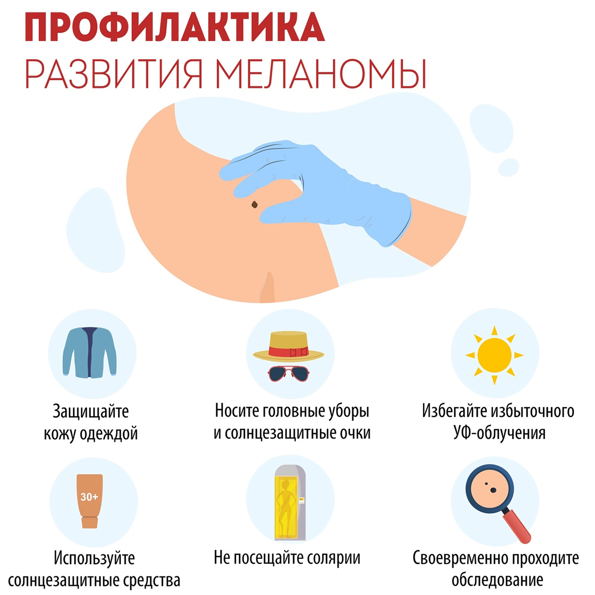 Профилактика развития меланомы