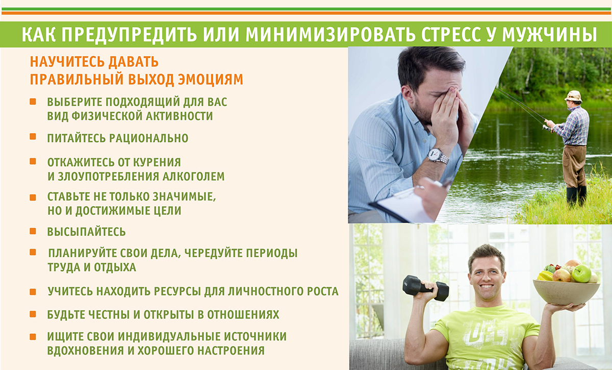 Как предупредить или минимизировать стресс у мужчины