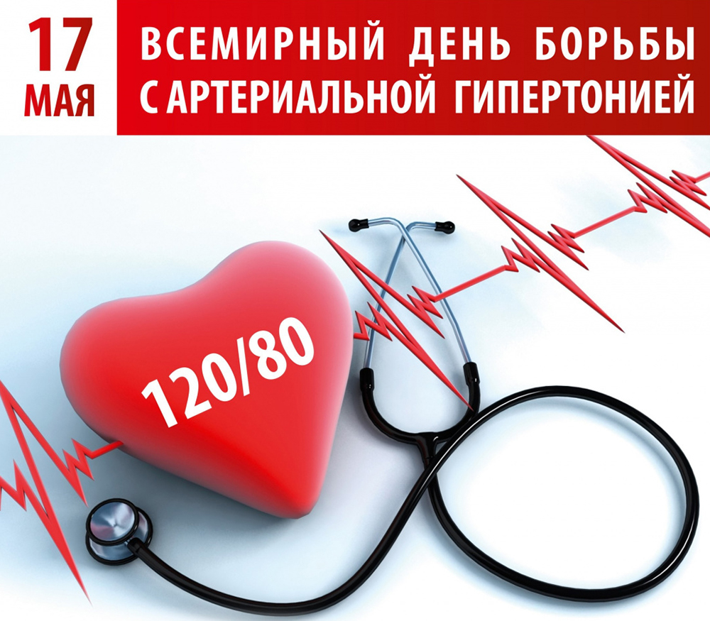 17 мая — Всемирный день борьбы с артериальной гипертонией