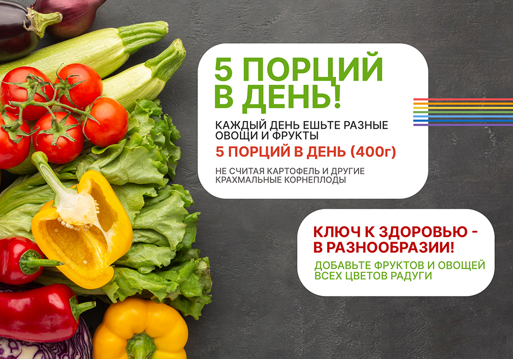 Пять порций в день!