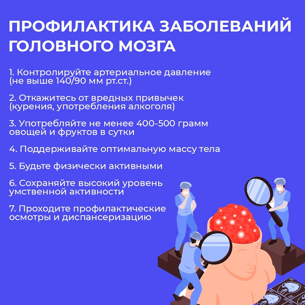 Профилактика заболеваний головного мозга