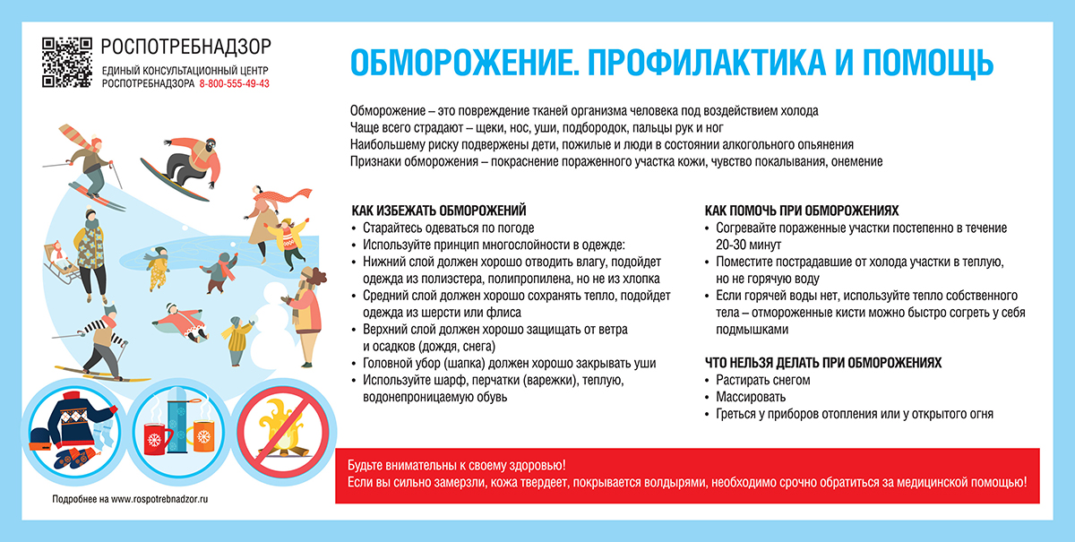 Обморожение. Профилактика и помощь