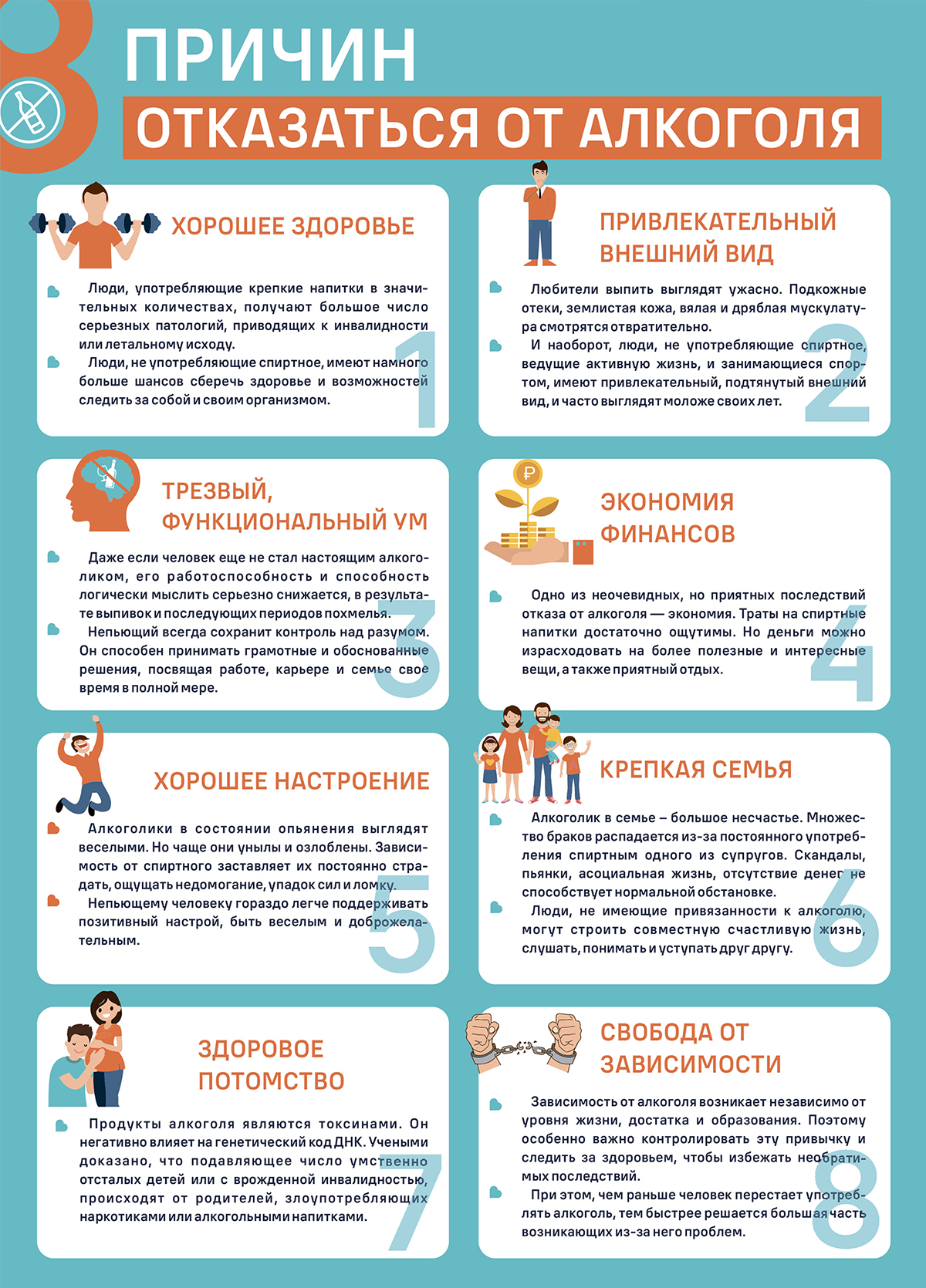 Восемь причин отказаться от алкоголя
