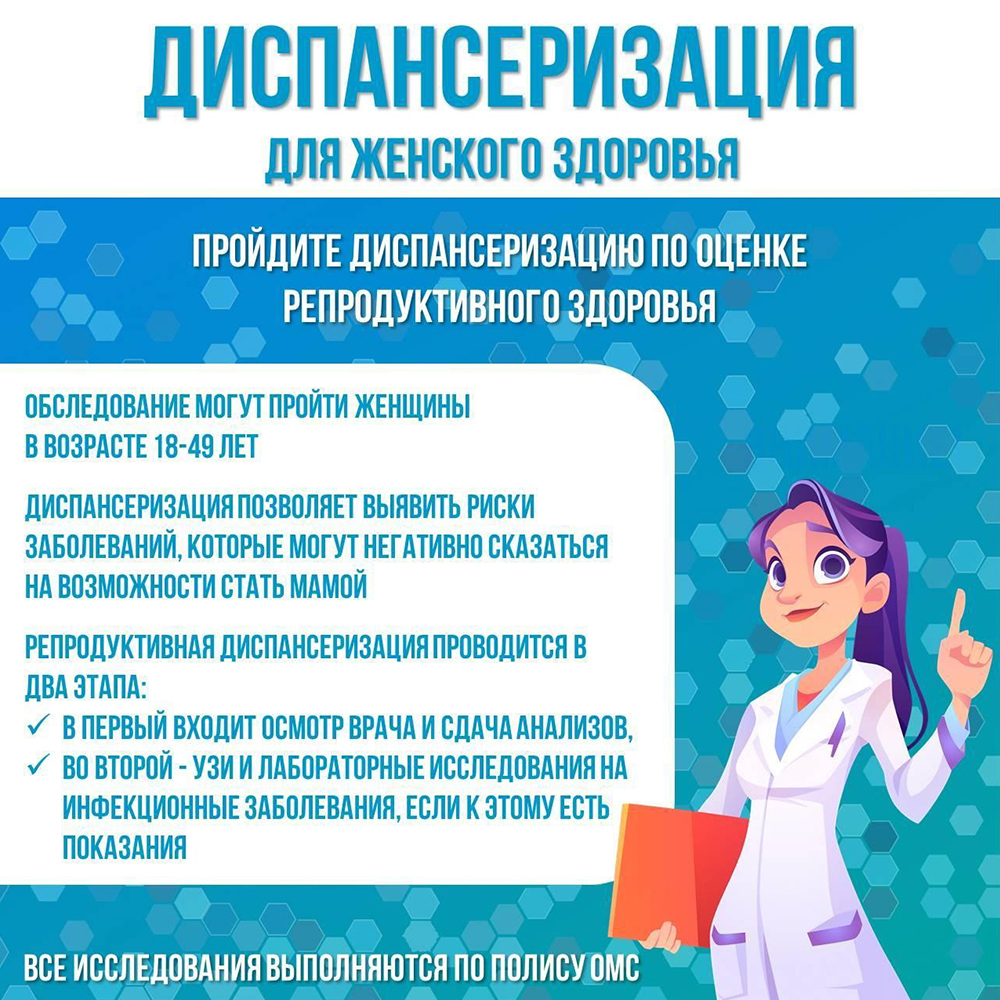 Диспансеризация для женского здоровья